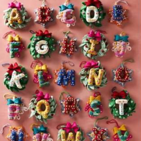 Anthropologie Other - Anthropologie Deck The Halls Monogram Ornament “M” NWT